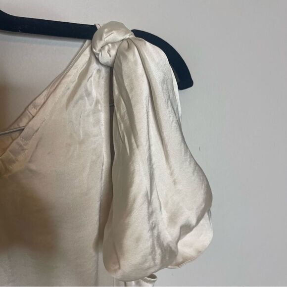 $395 New OVERLOVER Winona One-Shoulder Satin Jumpsuit |XS - Picture 9 of 9